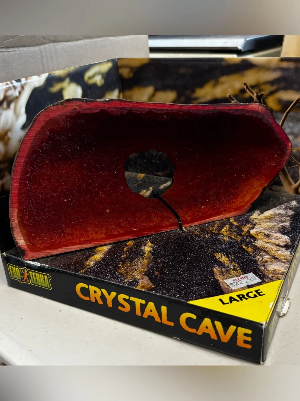 Exo Terra Large Crystal Cave Reptile Tank Decor